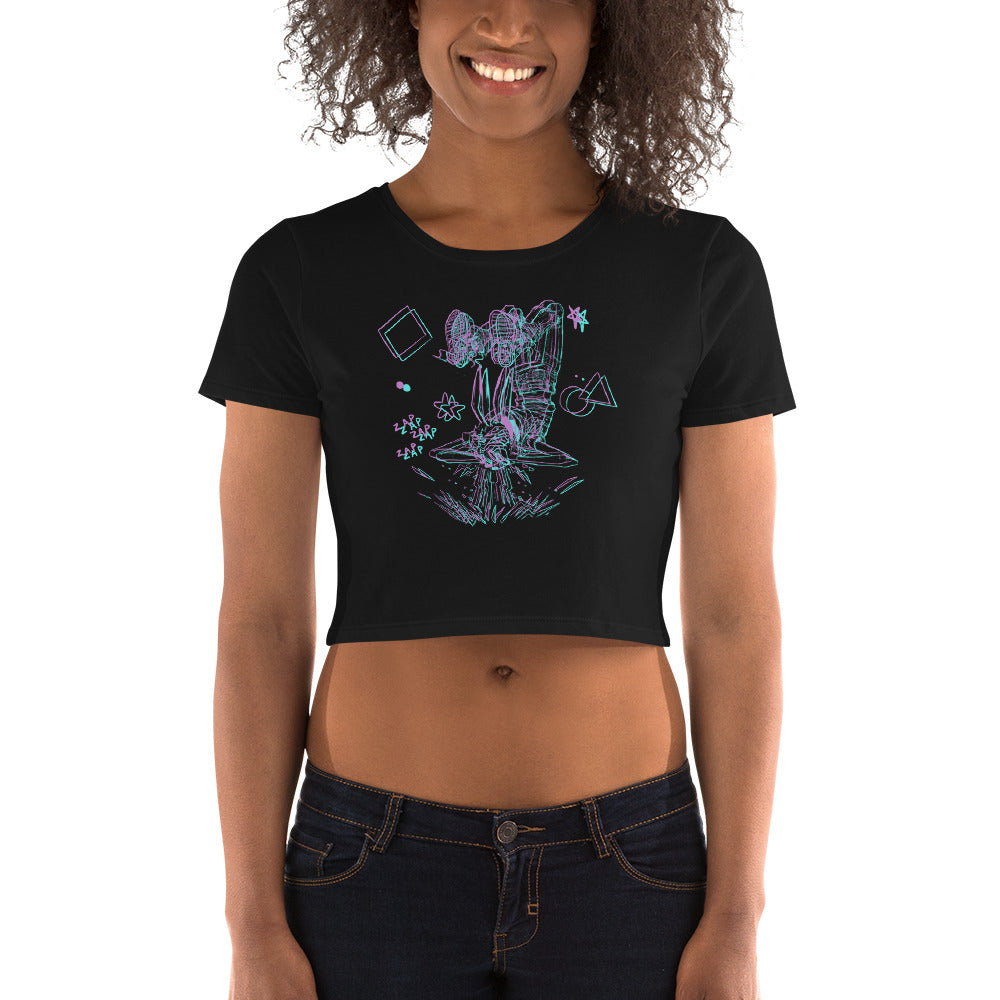 Zap Zap Rabbit Head Crop Top