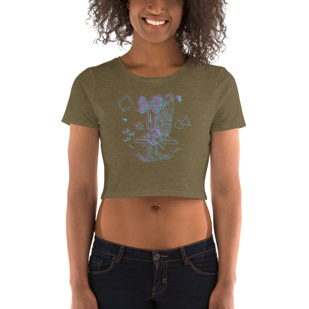 Zap Zap Rabbit Head Crop Top