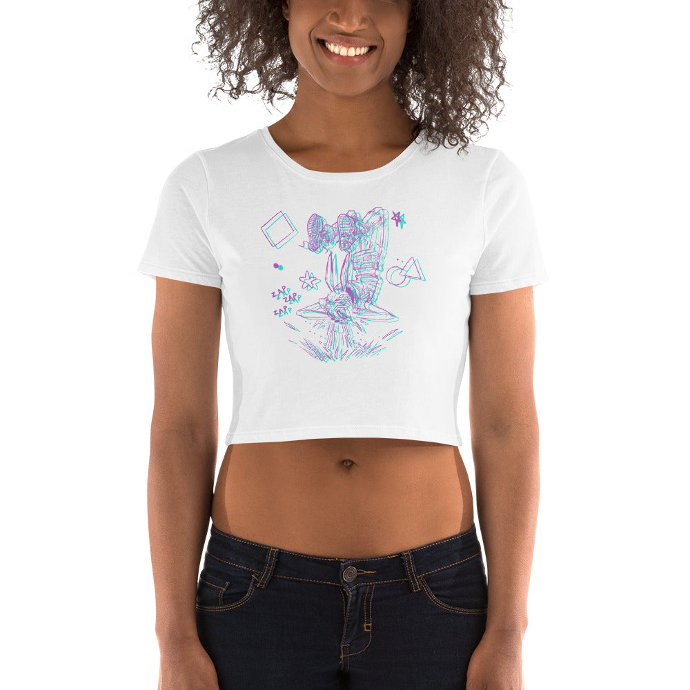 Zap Zap Rabbit Head Crop Top